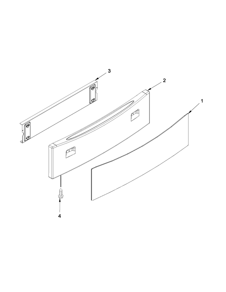Drawer Parts Diagram and Parts List for JES9860CAB01  Jenn-Air Range