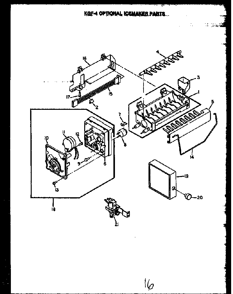 Section 5 Diagram and Parts List for GFS187 MN10 Caloric Refrigerator