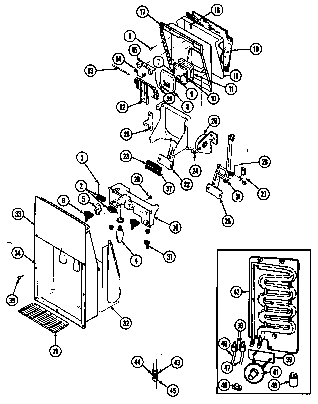 Ice & Water Dispenser Diagram and Parts List for GS24X8DA-DR83A  Maytag Refrigerator