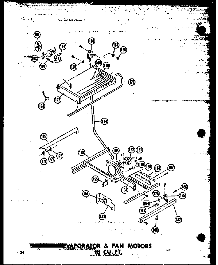 Section 11 Diagram and Parts List for TC18N-A-P60303-59WA  Amana Refrigerator