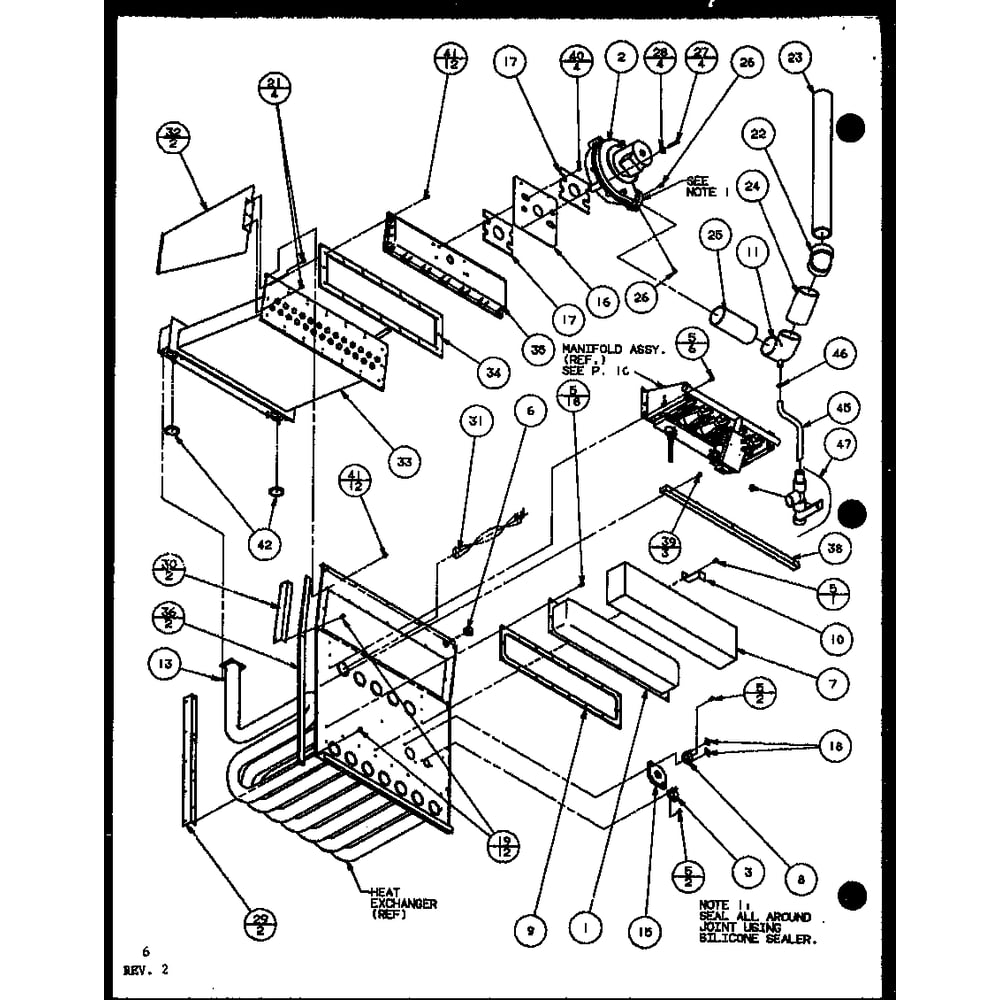 Diagram 3 Diagram and Parts List for GCN115A40 P9961605F Amana Furnace