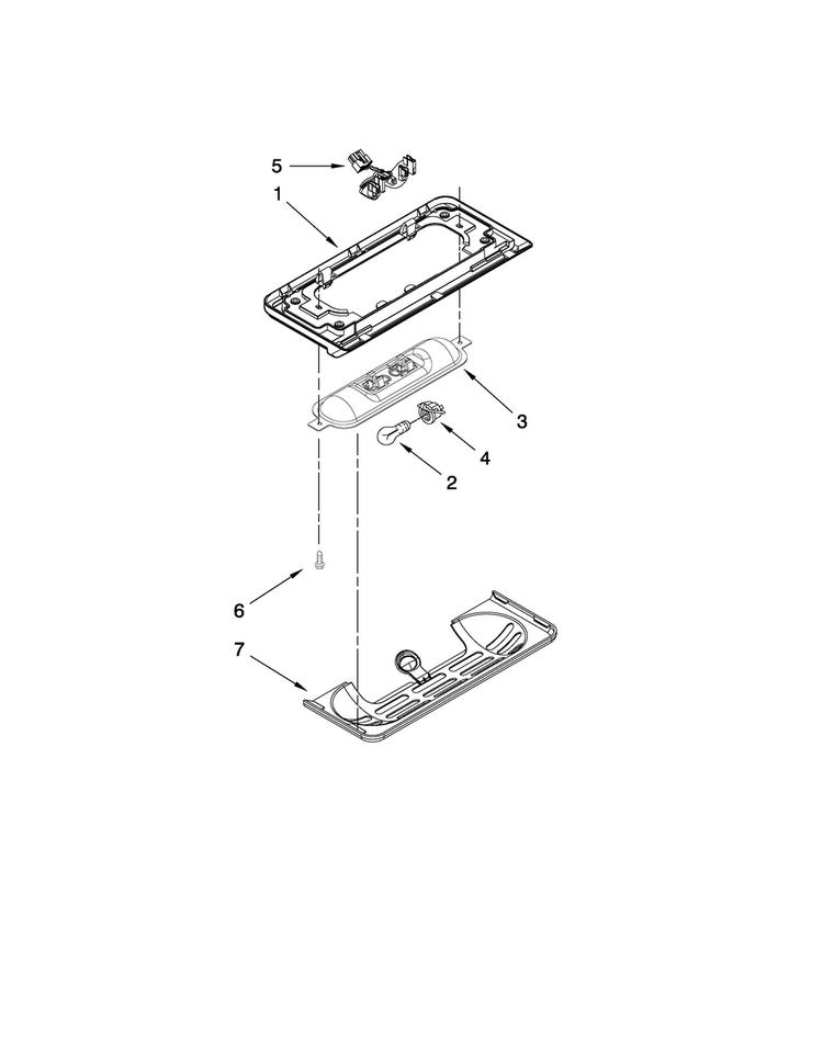 Control Parts Diagram and Parts List for MSD2559XEB00  Maytag Refrigerator