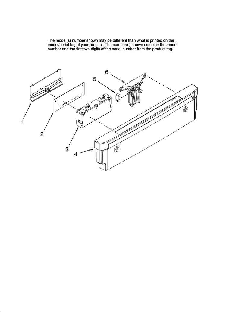 Control Panel Parts Diagram and Parts List for MDBH955AWS40  Maytag Dishwasher