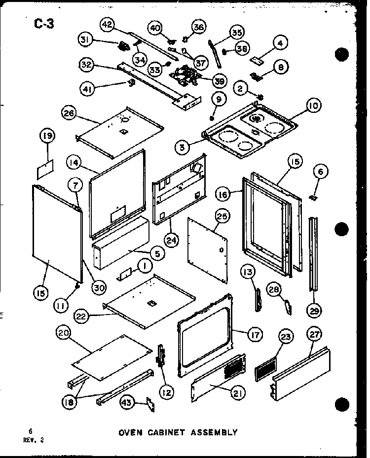 Outer Cabinet Diagram and Parts List for MRR-1000-P85514-4S  Amana Microwave Oven Combo
