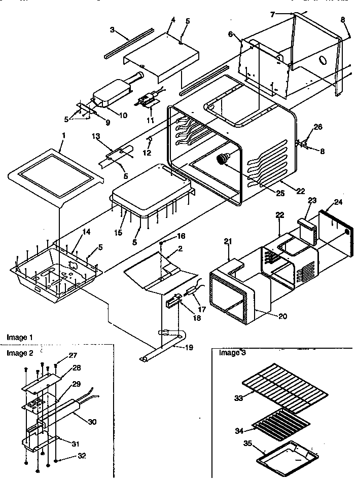 Cavity Diagram and Parts List for ARG7200L-P1143329NL  Amana Range