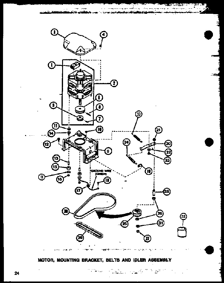 Section 11 Diagram and Parts List for LW3303W P1164316WW Amana Washer