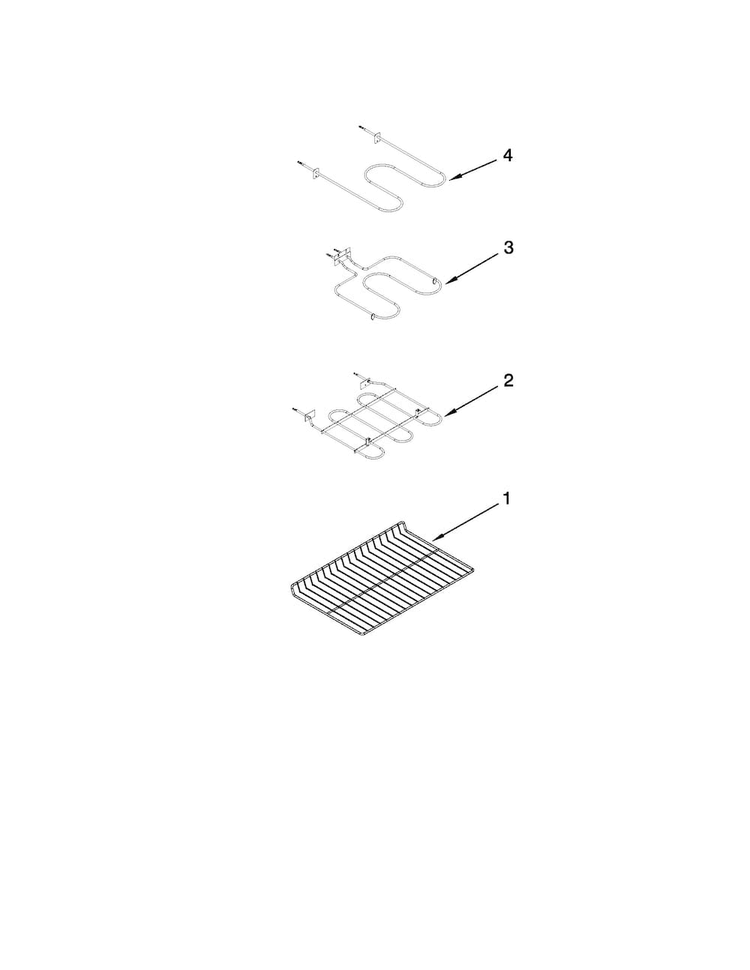 Rack And Element Parts Diagram and Parts List for MET8665XB01  Maytag Range
