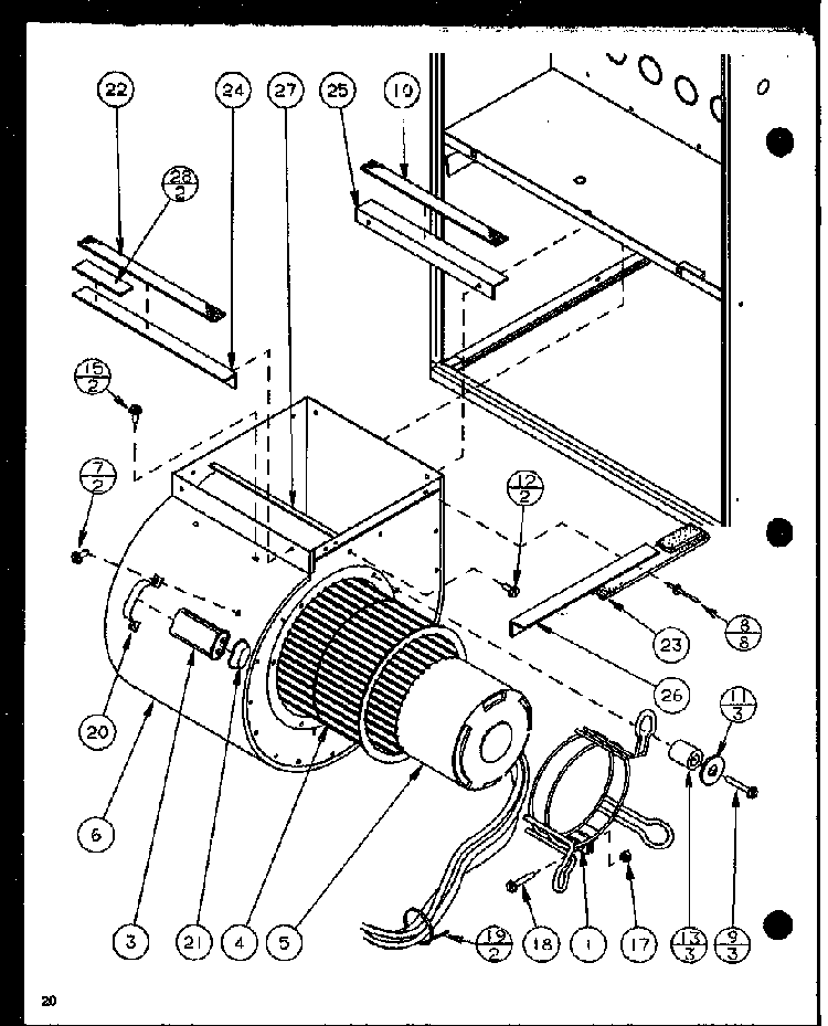 Section 4 Diagram and Parts List for GHI115A50C P6983116F Amana Heater