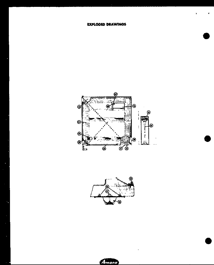 Page 6 Diagram and Parts List for FFS105LA  Amana Refrigerator