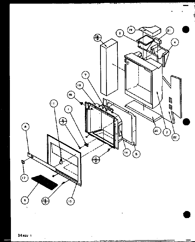 Ice And Water Cavity Diagram and Parts List for SZD20MPL-P1120204WL  Amana Refrigerator