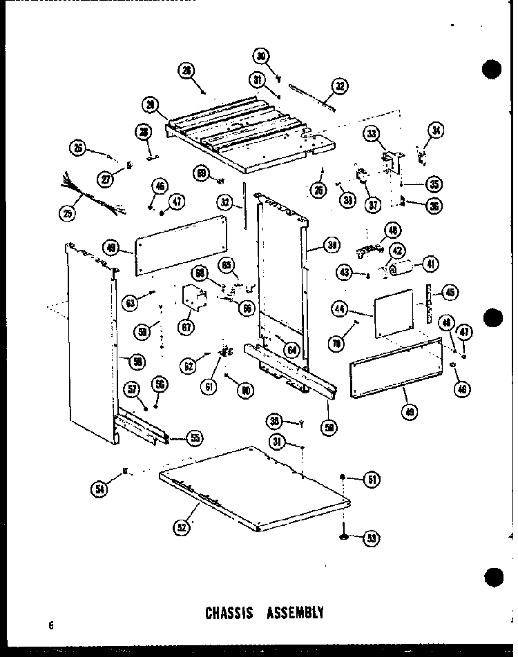 Chassis Assembly Diagram and Parts List for SMCD-2 P18011-10T Amana Trash Compactor