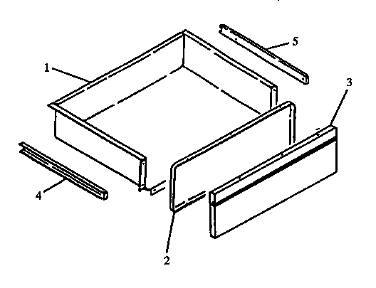 Storage Drawer Assembly Diagram and Parts List for AGS750L-P1141236NL  Amana Range