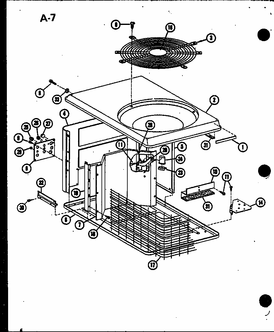 (ercf18-u01b/p67471-11c) (ercf24-u01b/p67471-12c) (ercf30-u01b/p67471-13c) (ercf36-u01b/p67471-14c) (ercf42-u01b/p67471-15c) Diagram and Parts List for ERCF48-U01B P67471-16C Amana Air Conditioner