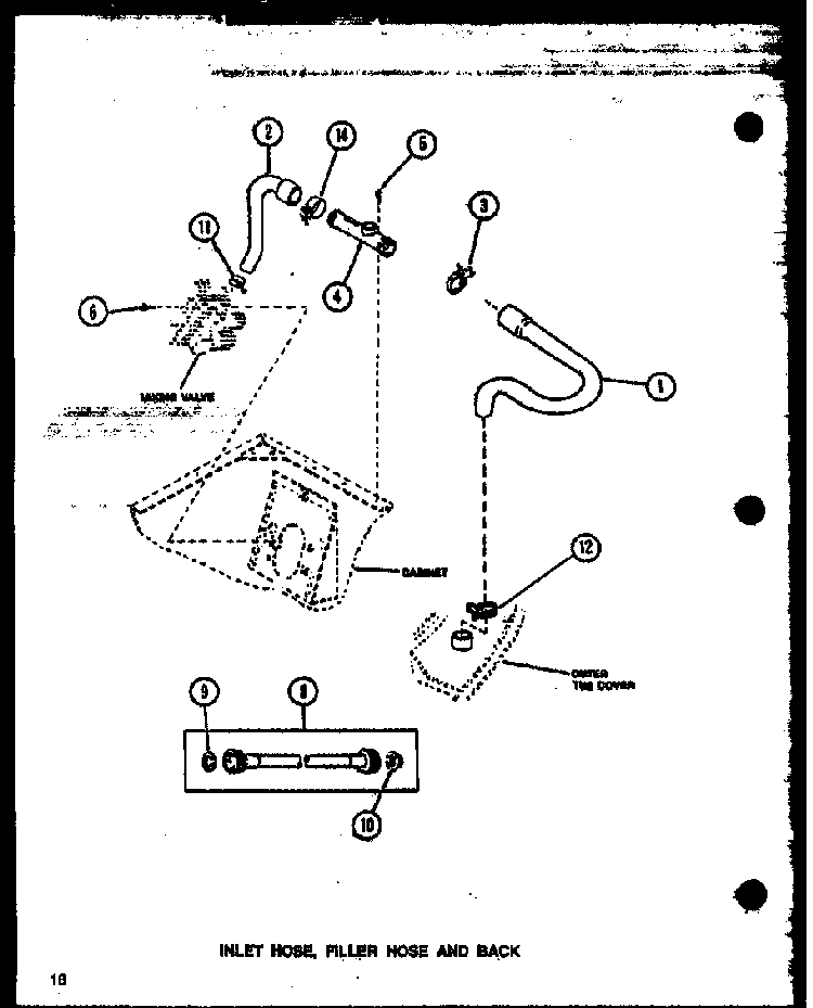 Section 14 Diagram and Parts List for LW3303W P1164316WW Amana Washer
