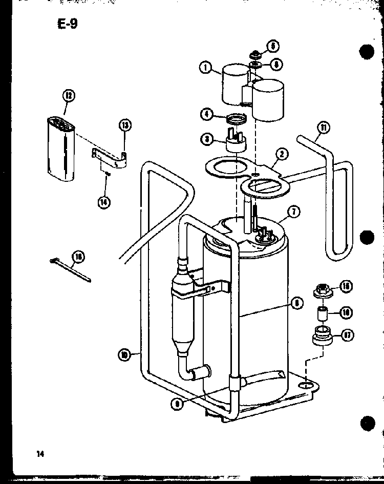 Section 2 Diagram and Parts List for ES6P-2SPMP P54972-35R Amana Air Conditioner