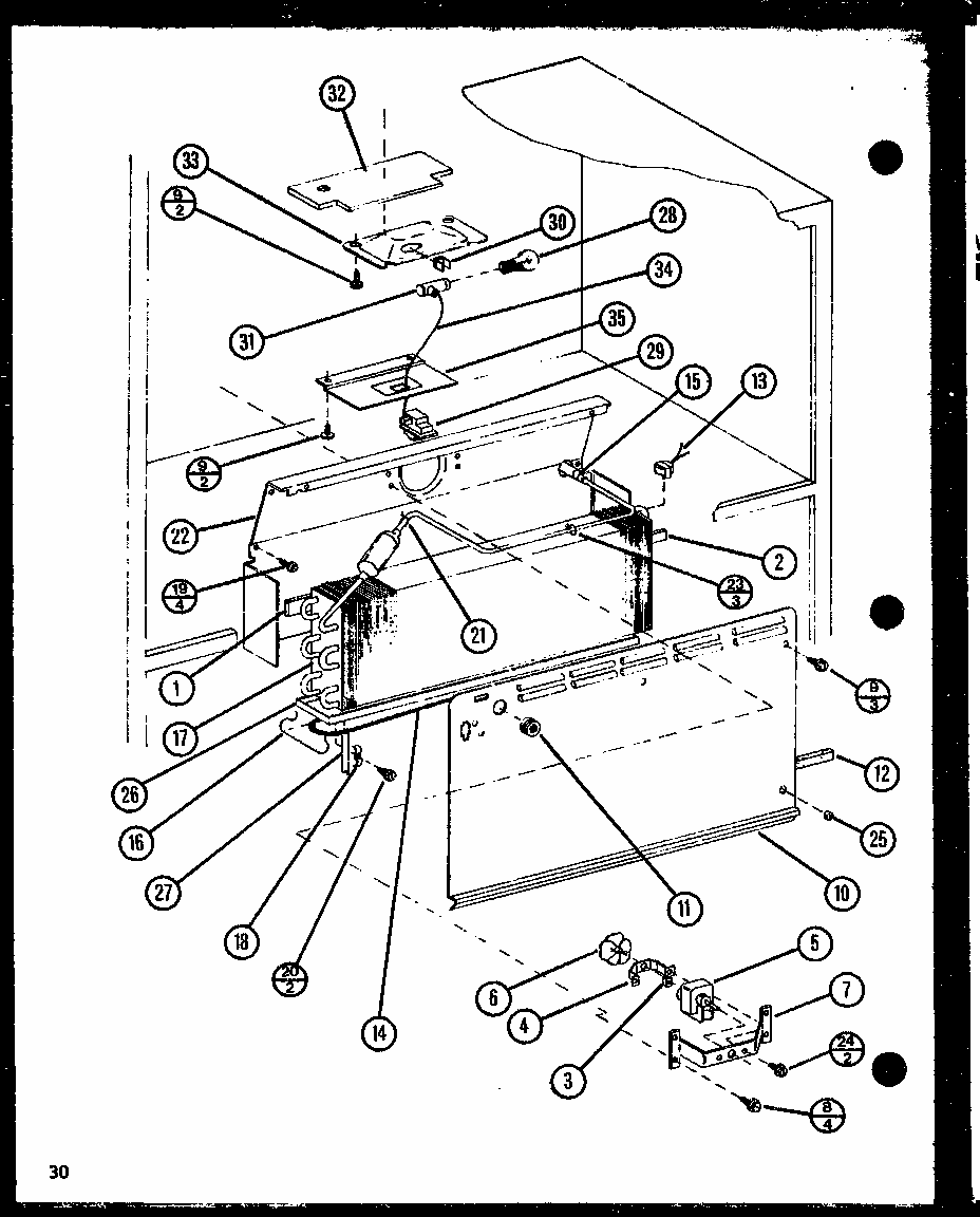 Section 10 Diagram and Parts List for TX18N-P1106212W  Amana Refrigerator