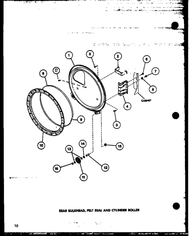 Section 4 Diagram and Parts List for LE3502W-P1118306WW  Amana Dryer