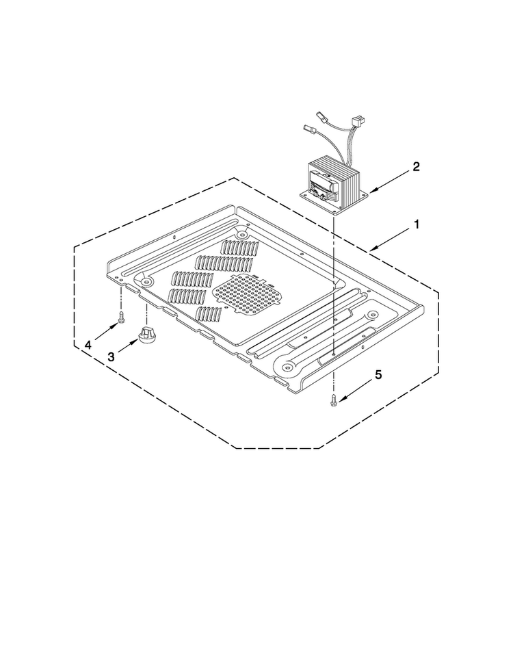 Base Plate Parts Diagram and Parts List for AMC7159TAB1  Amana Microwave