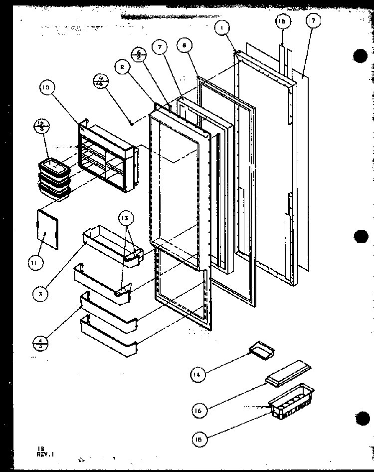 Machine Compartment - Panasonic Compressor Diagram and Parts List for 35541W-P1121709WW  Amana Refrigerator