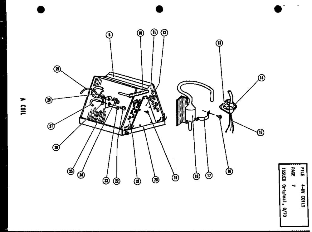 A Coil Diagram and Parts List for RF2 3 Amana Air Conditioner