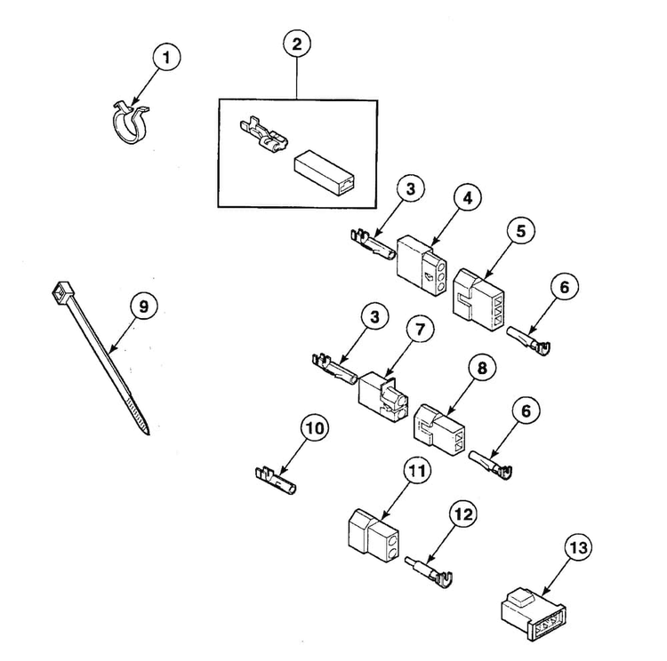 Terminals Diagram and Parts List for SSE517WF1500  Speed Queen Dryer