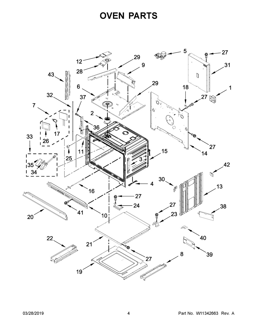 Oven Parts Diagram and Parts List for JMW3430IM00  Maytag Microwave Oven Combo