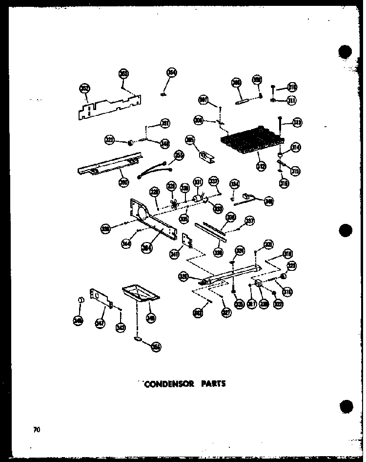 Condensor Parts Diagram and Parts List for SD19W-C-P60340-36WC  Amana Refrigerator