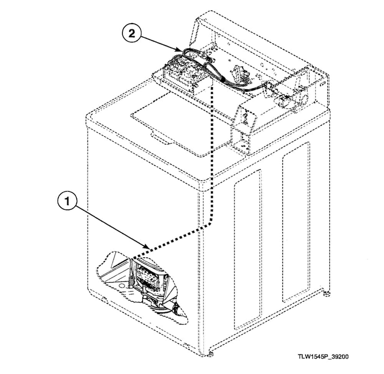 Harnesses Diagram and Parts List for SWT210WN1124  Speed Queen Washer