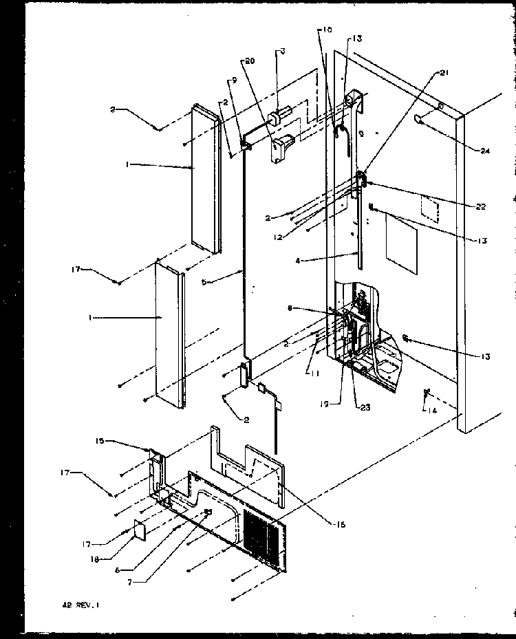 Section 9 Diagram and Parts List for TS18R2G-P1158311WG  Amana Refrigerator