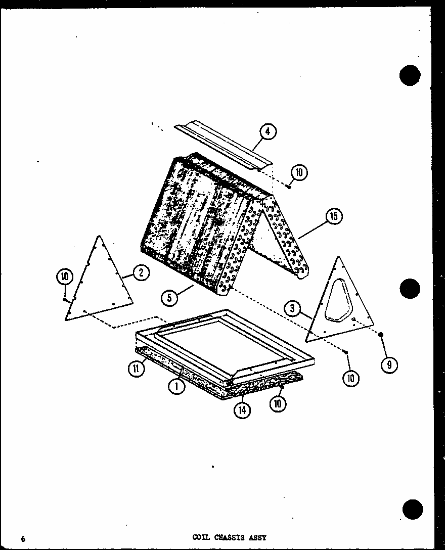 Coil Chassis Assy (ebch4210ma/p9999501c) (ebch4810ma/p9999502c) (ebch6010ma/p9999503c) Diagram and Parts List for D67777-1 P67777-1 Amana Air Conditioner