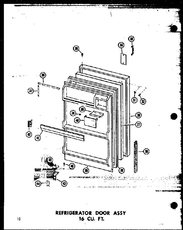 Section 2 Diagram and Parts List for TC18N-A-P60303-59WA  Amana Refrigerator
