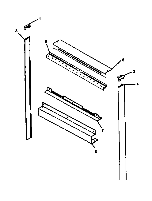 Trim Diagram and Parts List for CACO27SEW1 P41132338N Amana Range