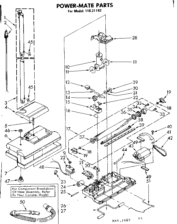 Powermate Parts Diagram and Parts List for 11621182  Kenmore Filters & Accessories