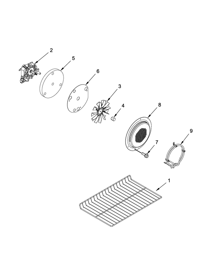 Internal Oven Parts Diagram and Parts List for MGT8885XS04  Maytag Range