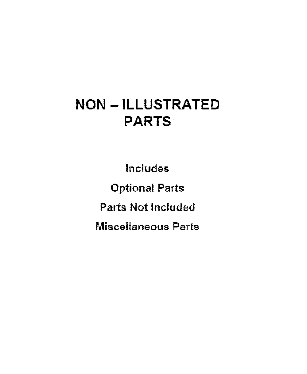 Optional parts (not included) Diagram and Parts List for MEW9530FZ04  Maytag Wall Oven