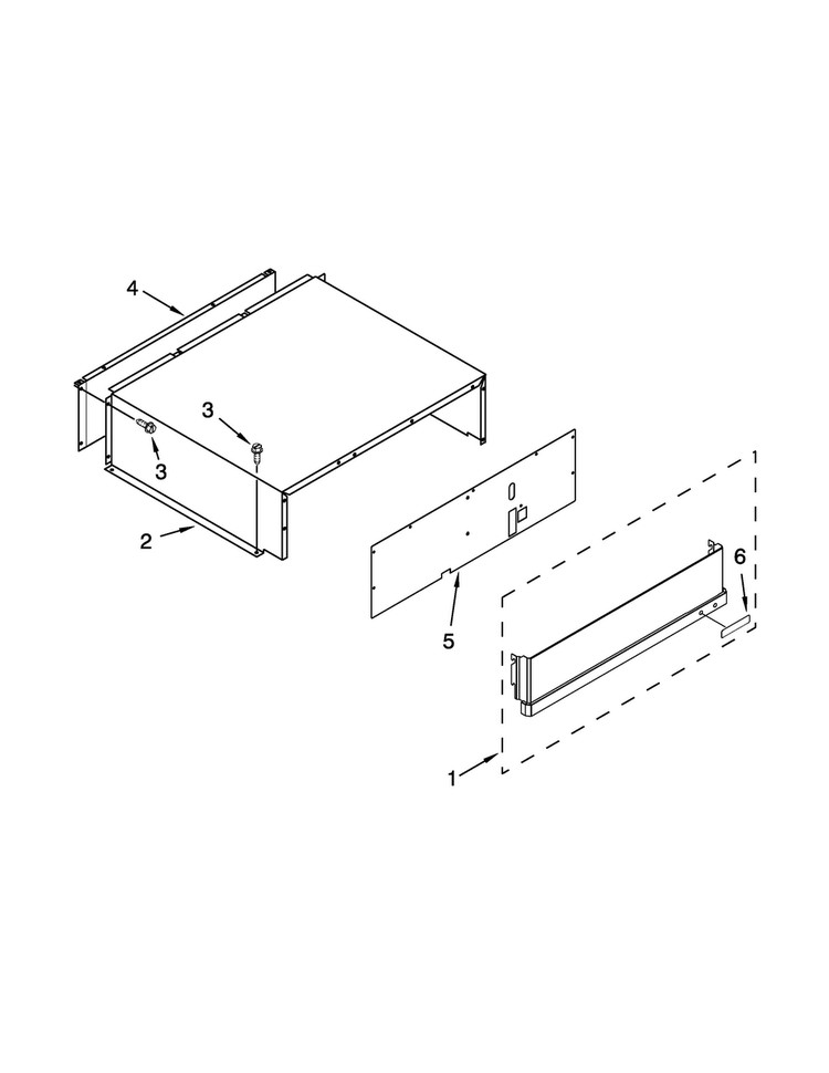 Top Grille And Unit Cover Parts Diagram and Parts List for JS42PPDUDB20  Jenn-Air Refrigerator