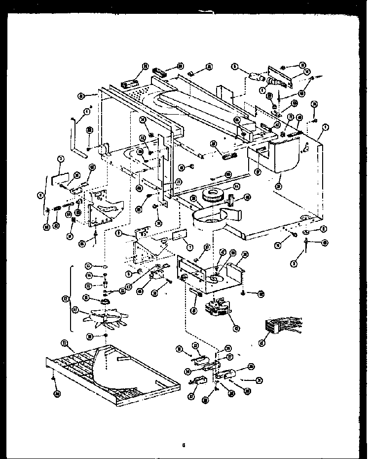 Hardware Diagram and Parts List for MPP228-10-0L  Caloric Microwave