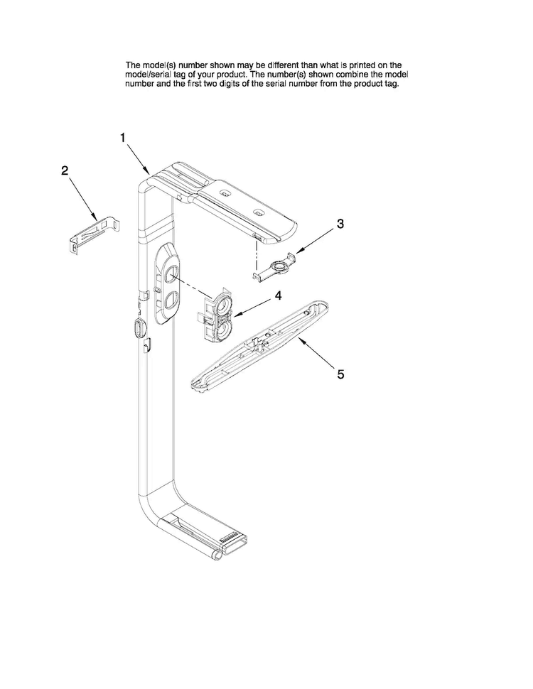 Upper Wash And Rinse Parts Diagram and Parts List for MDBH945AWB3  Maytag Dishwasher