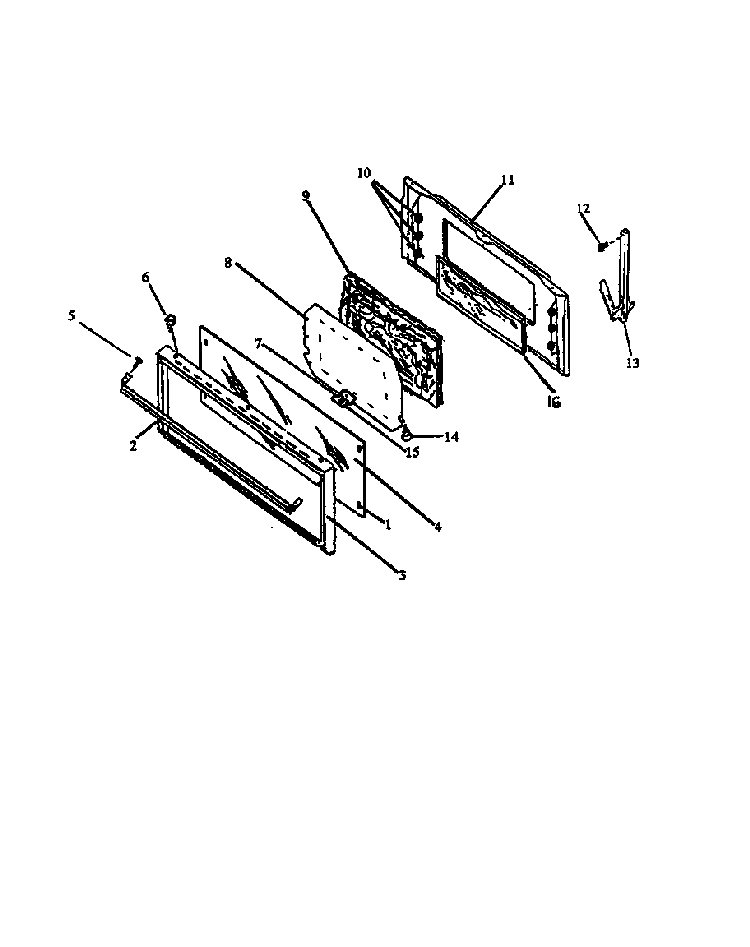 Page 5 Diagram and Parts List for EHT-333  Caloric Range
