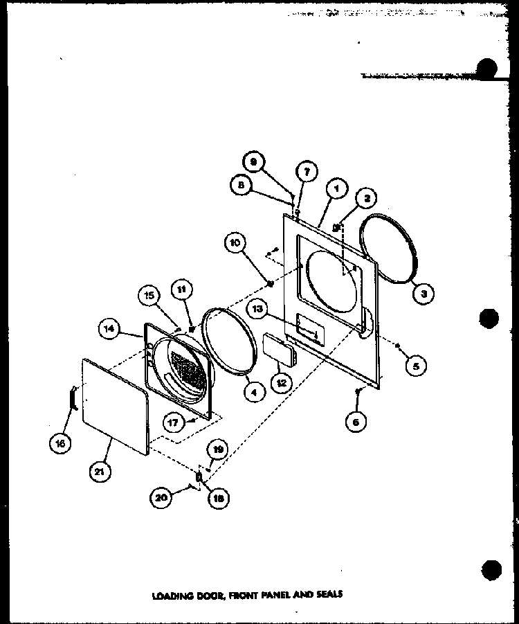 Section 6 Diagram and Parts List for LE3902W P1122603WW Amana Dryer