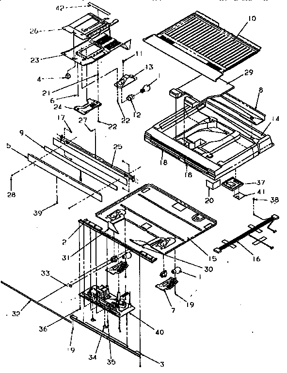 Divider Block Diagram and Parts List for TR21S4L-P1196103WL  Amana Refrigerator