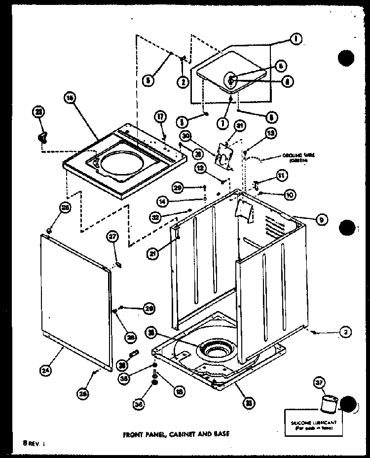 Section 6 Diagram and Parts List for LW2603 P7804720W Amana Washer