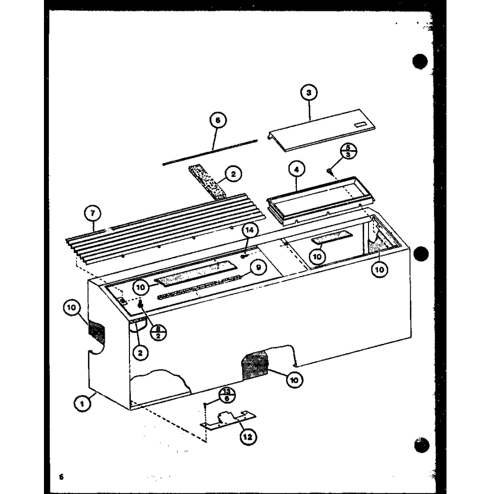 Diagram 7 Diagram and Parts List for PTRC32B1 P6924609R Amana Air Conditioner