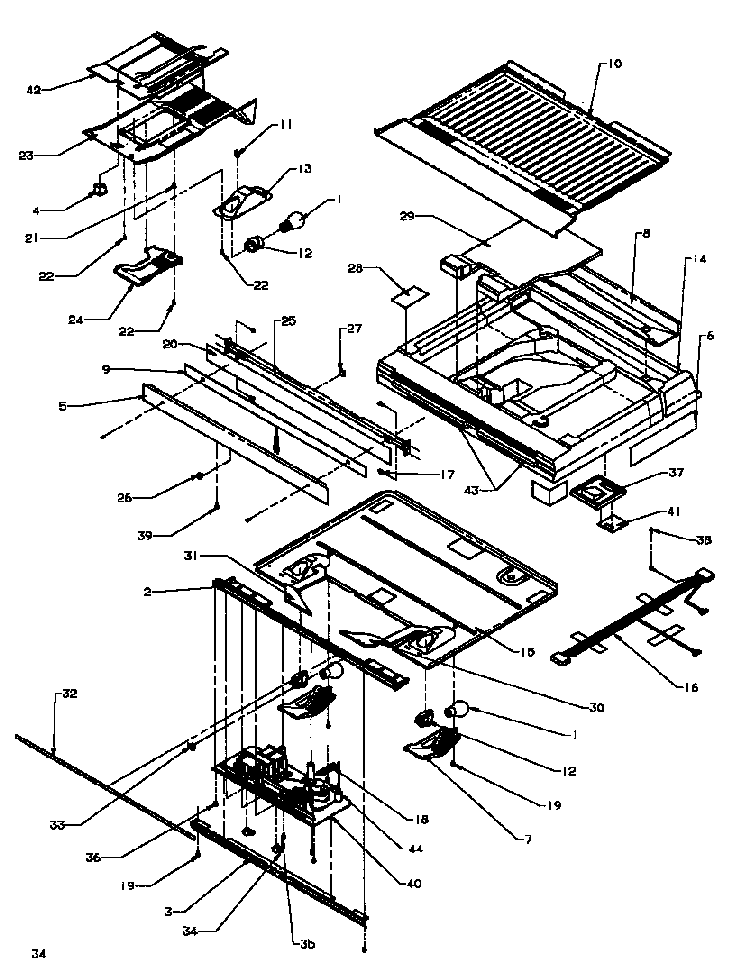 Divider Block Diagram and Parts List for TG18R2-P1181701WW  Amana Refrigerator