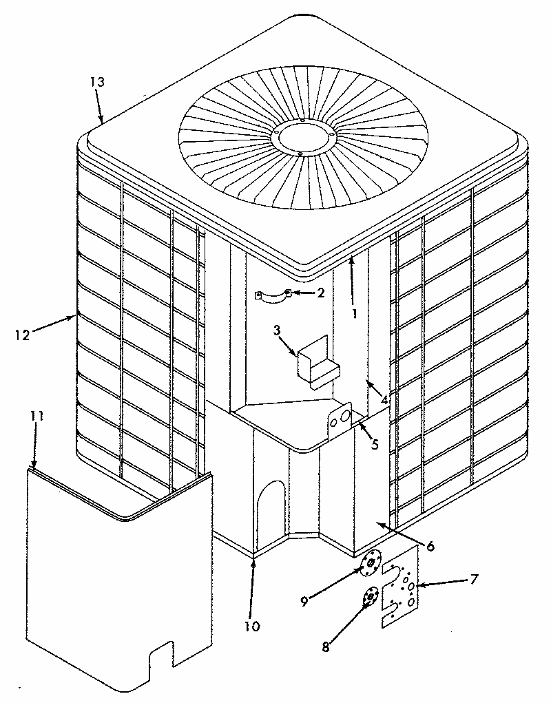Cabinet Diagram and Parts List for 867806861  Maytag Air Conditioner