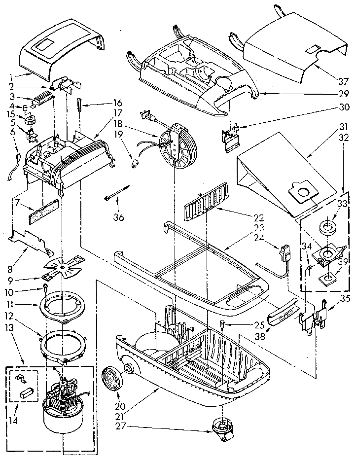 Base Assembly Diagram and Parts List for 1162040092  Kenmore Canister Vacuum