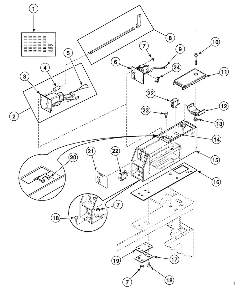 Meter Case Diagram and Parts List for SDGX09QF  Speed Queen Dryer
