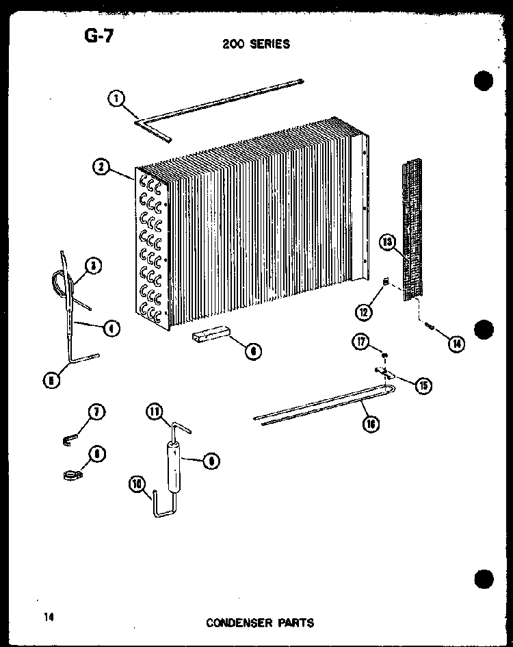 Condenser Parts Diagram and Parts List for 218-3EWS P55417-80R Amana Air Conditioner