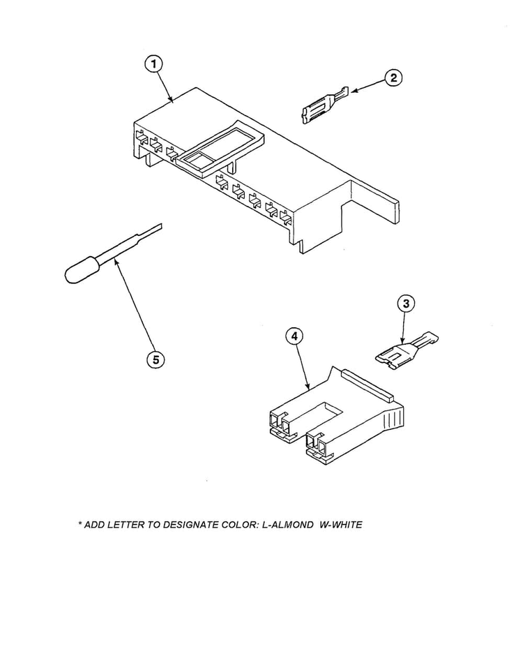 Motor And Amp Housing Diagram and Parts List for CW8203W2-PCW8203W2B  Crosley Washer