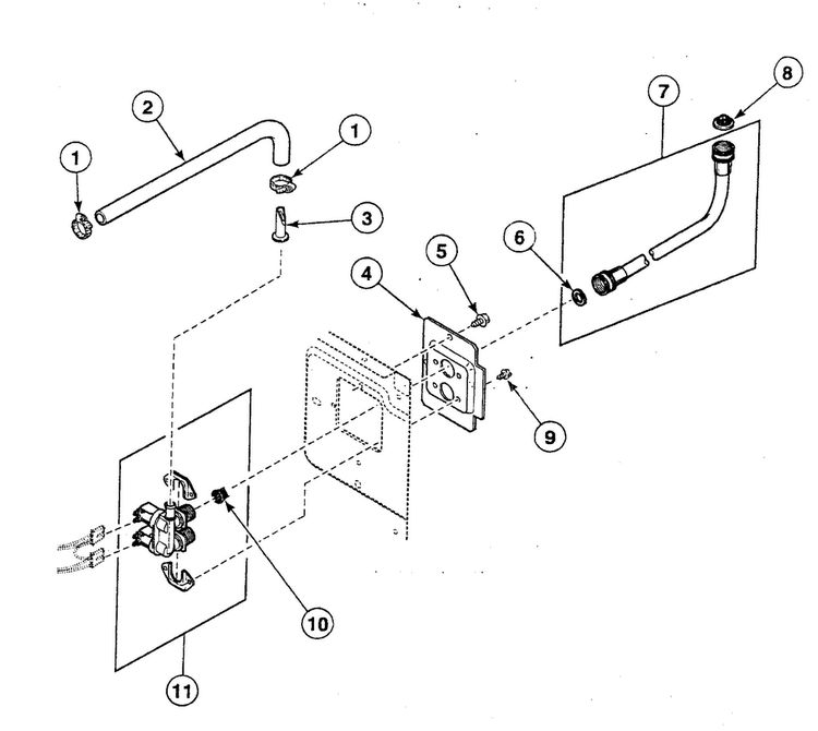 Valve Assy Diagram and Parts List for SWFF71QN3050  Speed Queen Washer